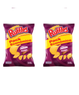 2x Large Jamon Flavored Wavy Potato Chips – Crispy Portuguese Snack 243g - $329.49 MXN