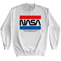 NASA Retro Logo Sweater National Aeronautics and Space Administration Red White - £36.05 GBP+