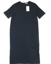 NWT MM. Lafleur Elks in Navy Blue Lightweight Silk Crepe T-Shirt Dress S - £65.04 GBP