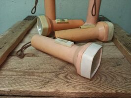 1 pcs USSR Soviet Vintage Touristic Flashlight with Belt - $24.75