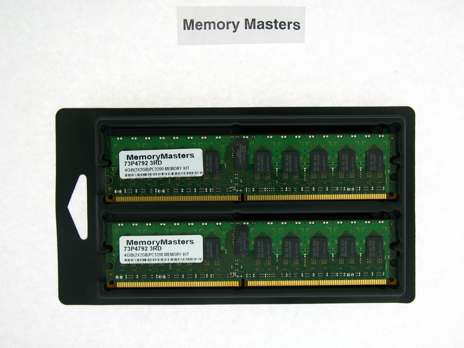 73P4792 4GB  2X2GB PC2-3200 Memory Single Rank IBM x226 x336 - $49.40