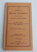 The American Frugal Housewife Book Mrs Child Manual for Homemakers 12th Edition - £20.05 GBP