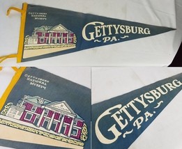 antique vintage felt pennant Gettysburg PA National Museum 29.5&quot; - $29.99