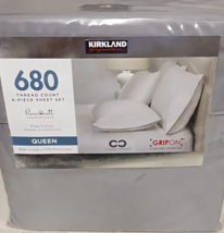 Kirkland Signature 680 TC  6-piece Sheet Set -QUEEN -  Alloy Gray - $58.41