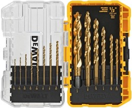 Dewalt Drill Bit Set, Titanium Nitride Coated, 14-Piece (Dw1354) - $31.92