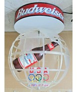 Budweiser Beer 1996 USA Olympic Globe Rotating Lighted Sign Huge   - $543.31 CAD