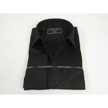 Men's Shirt Charles TYRWHITT Turkey 100% Cotton French Cuffs CHT-9 Black image 3