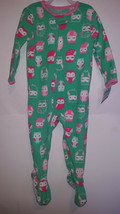 Child Of Mine Toddler Girl&#39;s Pajama One Piece Fleece Size 24M  NWT Owls - £8.00 GBP