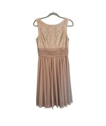 JH Evening Cocktail Flowing Bottom Midi Dress Tan Sz 10 - $33.79 CAD