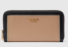 New Kate Spade Morgan Colorblock Saffiano Leather Wallet Cafe Mocha Multi - $94.91