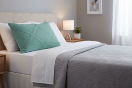 Pillow Sham Mainstays Teal Diamond Sham Standard/Queen - $5.44