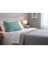 Pillow Sham Mainstays Teal Diamond Sham Standard/Queen - $5.44