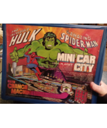 1979 Marvel Incredible Hulk Spiderman Mini Car City Playset - £59.01 GBP