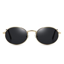 Oval Sunglasses For Women Vintage Metal Frame Glasses Retro Eyeglasses Unisex Gr - £22.13 GBP