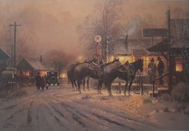 Remembering The Good Times - A Limited Edition Print by G Harvey, Cowboys, Horse - £424.14 GBP