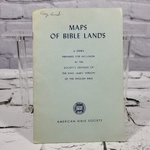 Maps Of Bible Lands American Bible Society 1961 Booklet  - £7.78 GBP