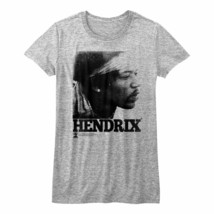 Jimi Hendrix Thoughtful Face Women&#39;s T Shirt Authentic Legendary Rockstar Merch - £26.49 GBP+