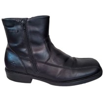 Rudsak Atelier Noir Men&#39;s Size 12 Black Leather Biker Boots Insulated Do... - £61.72 GBP