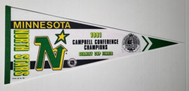 1991 Minnesota North Stars Pennant NHL Campbell Conference Champions Ful... - $26.18