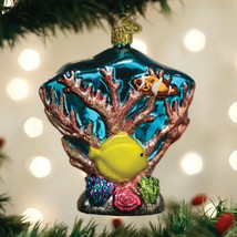Old World Christmas Coral Reef Coastal Nautical Glass Christmas Ornament 12597 - £17.87 GBP