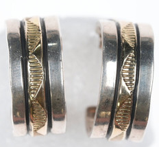 Vintage Navajo 14k/Sterling hoop earrings - $129.94