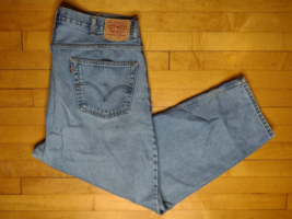 Men&#39;s Levis 560 Loose Fit Denim Jeans SZ 40x30 Blue Cotton Red Tab VTG Y2K - £23.42 GBP