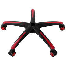 VEVOR 28" Chair Base,2500lbs,5 Casters,Reinforced Legs,Universal,Black+Red - $32.99