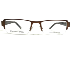 Cutter &amp; Buck Prestige Walnut Gafas Monturas Marrón Rectangular 50-18-140 - £29.60 GBP