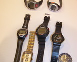 LOT OF WATCHES/HEART RATE MONITORS BOWFLEX OMRON RELIC BUGS BUNNY CARABINER - $44.99