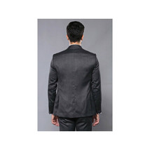 Men 3pc European Vested Suit WESSI by J.VALINTIN Extra Slim Fit JV26 Dark gray image 7