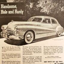 1947 Buick Automobile Advertisement General Motors Handsome Hale Hardy D... - €21,60 EUR