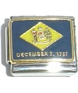Delaware State Flag Italian Charm - $162.89 MXN