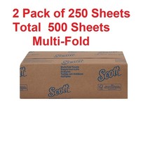 Scott Multi-Fold Paper Towels, 9-1/5 X 9-2/5 Inch, 2 Pack of 250, 500 sh... - $20.78
