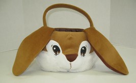 Plush Bunny Dan Dee Collector&#39;s Choice Lg Floppy Ear Rabbit Basket Easter Handle - £7.43 GBP