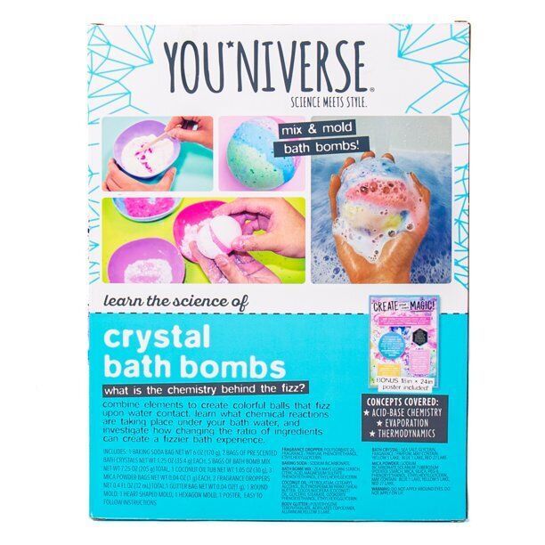 YOUniverse Crystal Bath Bombs, Mix & Mold Your Own Bath Bombs, Bath Crystals Item image 5