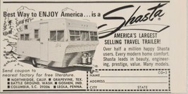 1970 Print Ad Shasta Travel Trailers Best Way to Enjoy America - $10.78