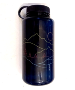 Cobalt Blue Water Bottle &amp; Lid Exercise Workout BPA FREE 32oz Plastic Tr... - $13.50 CAD