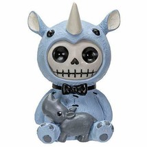 Furrybones Buster Figurine in Rhinoceros Costume - $9.59