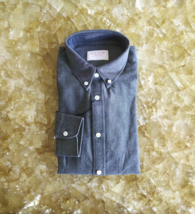Thomas Pink London Slim Fit Black Button-Down Shirt $149 Worldwideshipping - £71.66 GBP