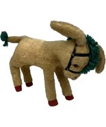 Vintage Mohair Pony Horse With Bridle Stuffed Animal Lacks Tags IDs 9&quot; B... - $30.20