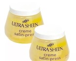 2 Ultra Sheen Creme Satin Press Hair Cream Yellow 8 oz Each - £77.05 GBP