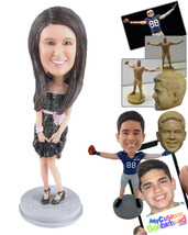 Personalized Bobblehead Sexy Bridesmaid Wearing A Short Gown - Wedding &amp; Couples - £67.23 GBP