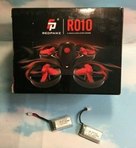 RedPawz R010 Mini Quadcopter Drone Headless Mode 6-Axis RTF 3 Batteries Black - £18.79 GBP