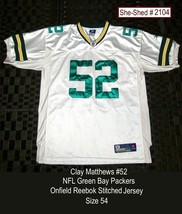 Green Bay Packers Clay Matthews 52 Onfield Reebok Official NFL Jersey - ... - $29.95