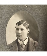 Vintage Photograph Victorian Era Handsome Young Man Parker Studio Baker ... - £11.89 GBP