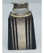 Reed &amp; Barton Noir Pierre Appliqué Argent Sterling Evans Allume Cigare A... - $2,869.35 MXN