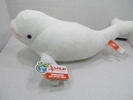 Wild Republic Mini Beluga Whale Plush Stuffed Animal White w/tags Realistic - £13.45 GBP