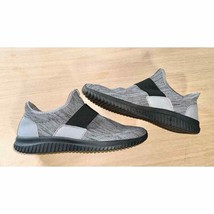 Unbranded Mens Sneakers Tennis Shoes Pull On Gray Black Marked 46 or Siz... - £9.46 GBP