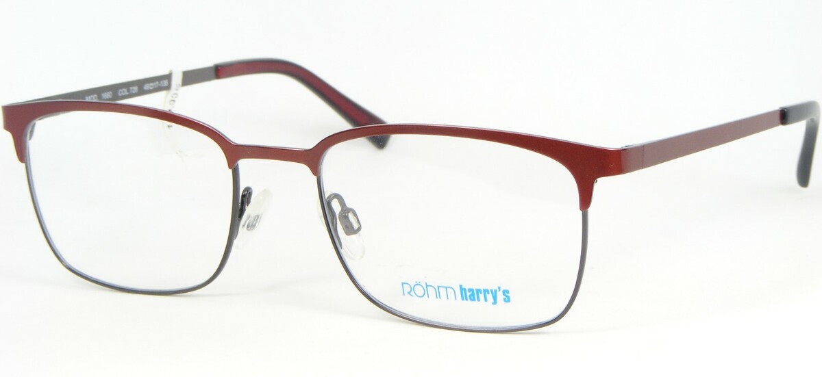 Lunettes Röhm Harry&#39;s 1660 728 NAVAJO Rouge Monture Métallique ROHM 49-1... - $71.25
