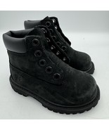 Timberland Premium 6 inch Waterproof Black Nubuck Toddler Boots 12807 Si... - $40.00